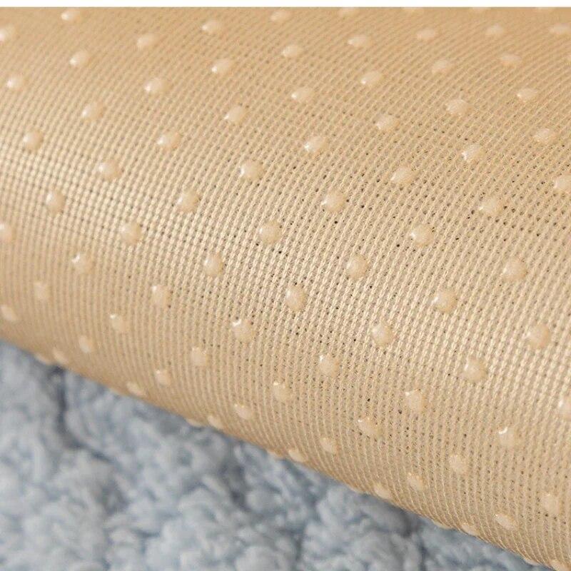 Nordic Color Matching New Sofa Cushion Winter Thick Plush Seat Cushion Modern Minimalist Anti Slip Sofa Cover