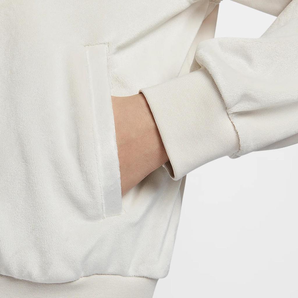 Nike Sportswear Chill Knit Soft Comfortable Loose Breathable Fleece Jacket Women jackets Sail-White HJ0958-104