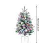 Christmas Tree Decorations 29.5 Inch Decor Filler Outdoor Pre-Lit Christmas Tree Decorations For Pathway Porch Yard Carnival