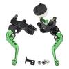Universal CNC Motorcycle Adjustable Clutch Brake Master Cylinder Reservoir Levers Kit for Yamaha Kawasaki 7/8" 22mm Handlebar
