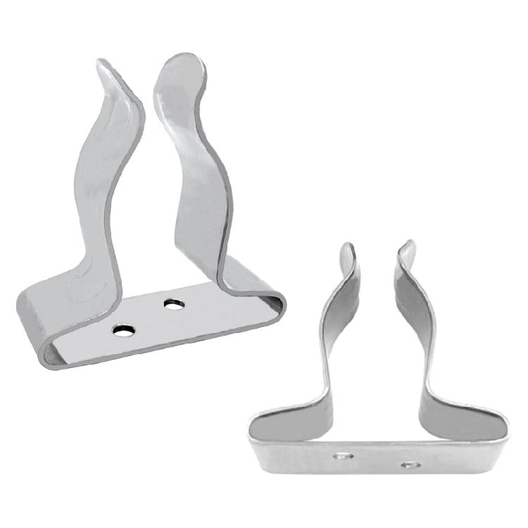 2 Stück Boots Haken Federklemmen Halter Halterung Clip Silberne Halterung Clip für Kanus