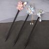 Tassel Flower Hair Stick Wood Hanfu Hair Stick Vintage Pearl Hair Stick  Ladies