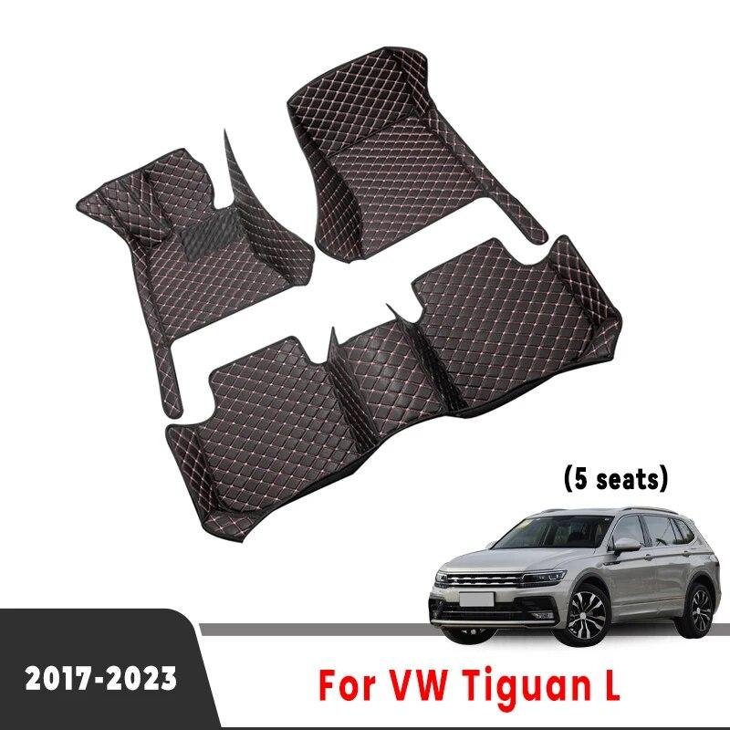 

Автомобильные коврики для VW Volkswagen Tiguan L 2023 2022 2018 2017 (5 мест) Авто Интерьер Ковры Чехлы Аксессуары