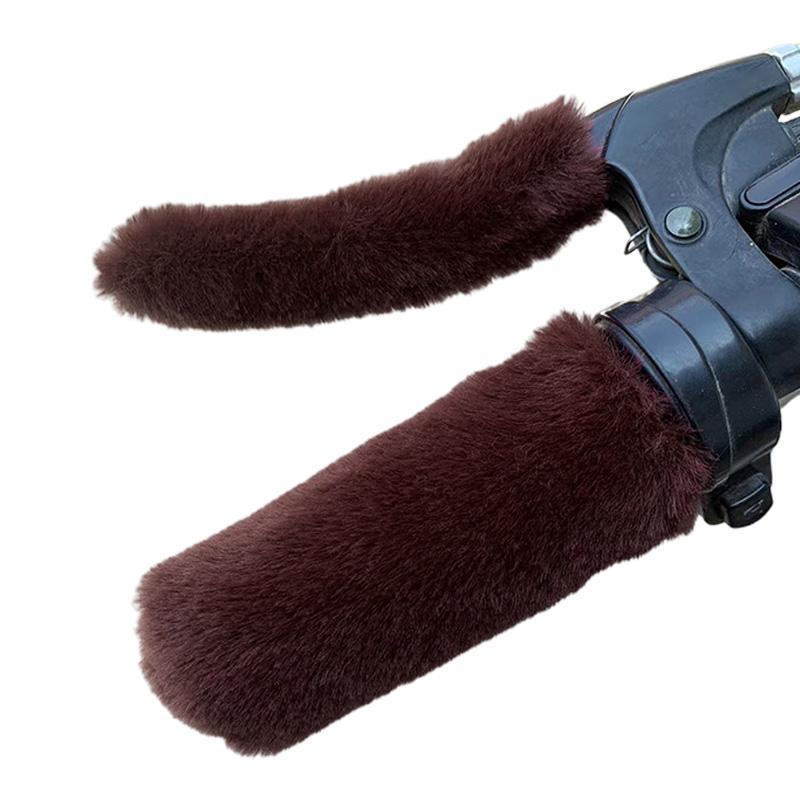 4 Pack Stylish Handlebar Covers Anti Slip Motorcycle Handlebar Covers Breathable Gloves for Motorcycles & Electric Bikes