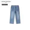 Teenie Weenie Kids Unisex Straight-Leg Denim Cargo Pants