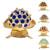 DIY Flocking Rose Night Light Kit Handmade Faux Pearl Flower Bouquet Decorative Lamp Home Office Bedroom Ornament Valentine's Day Gift