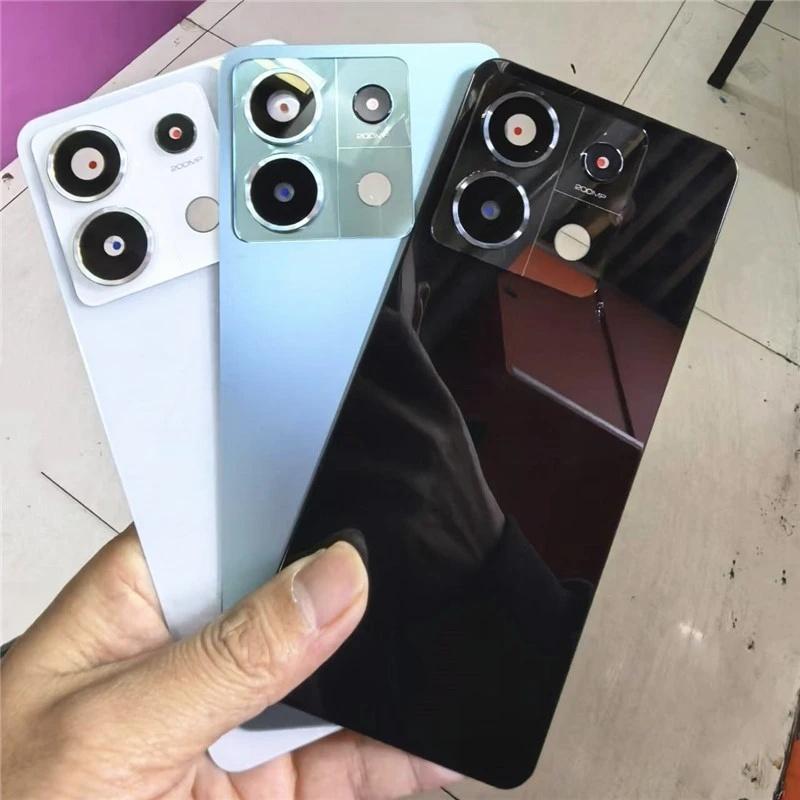 Teile Akku Rückseite Für Xiaomi Redmi Note 13 Pro 5G Gehäuse Glas Rückseite Ersatz Reparatur Ersatzteil + Kamera Le