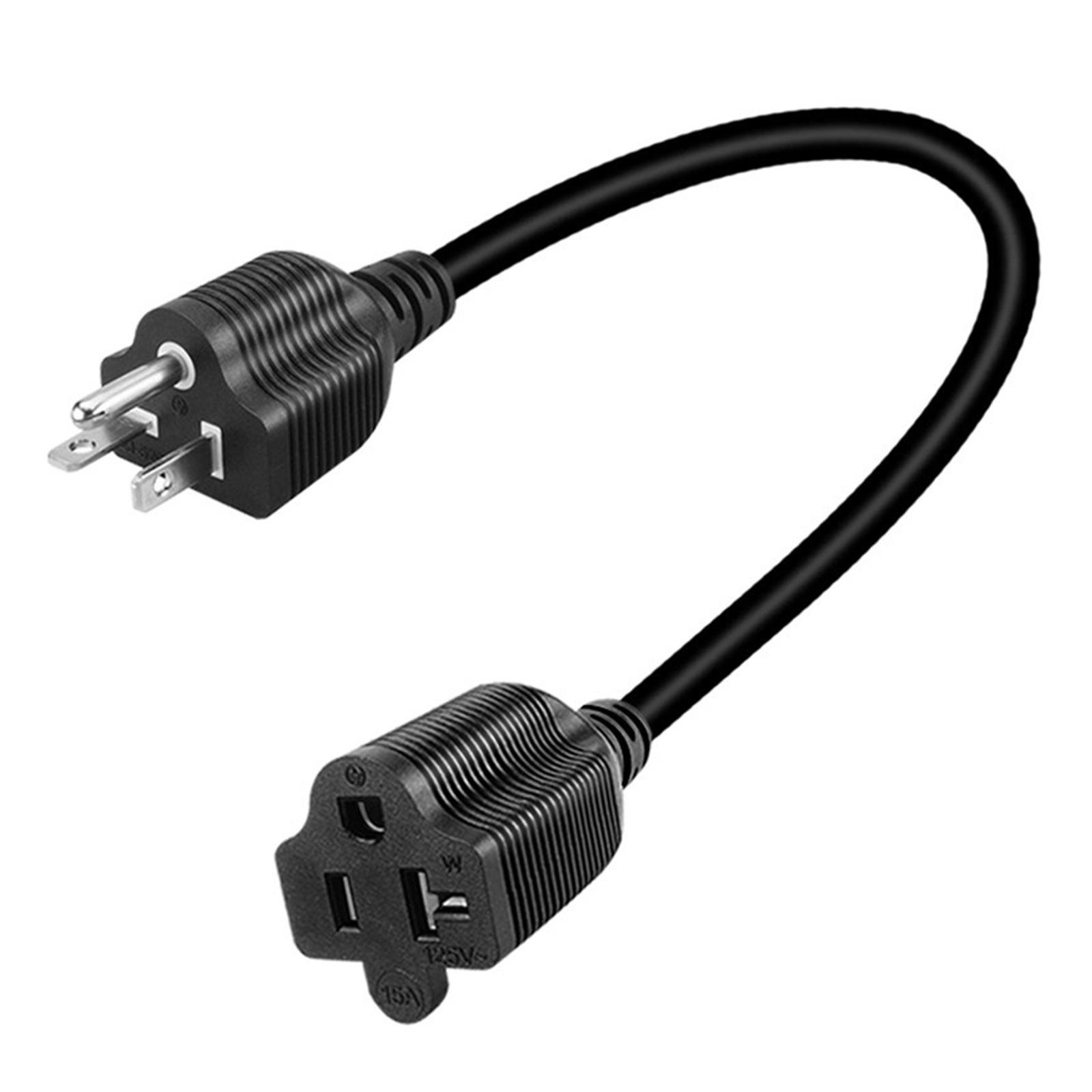 

12AWG 15Amp Household Plug to 20Amp Adapter Cable 5-20P to 5-20R 5-20P to 5-15R Adapter Cable