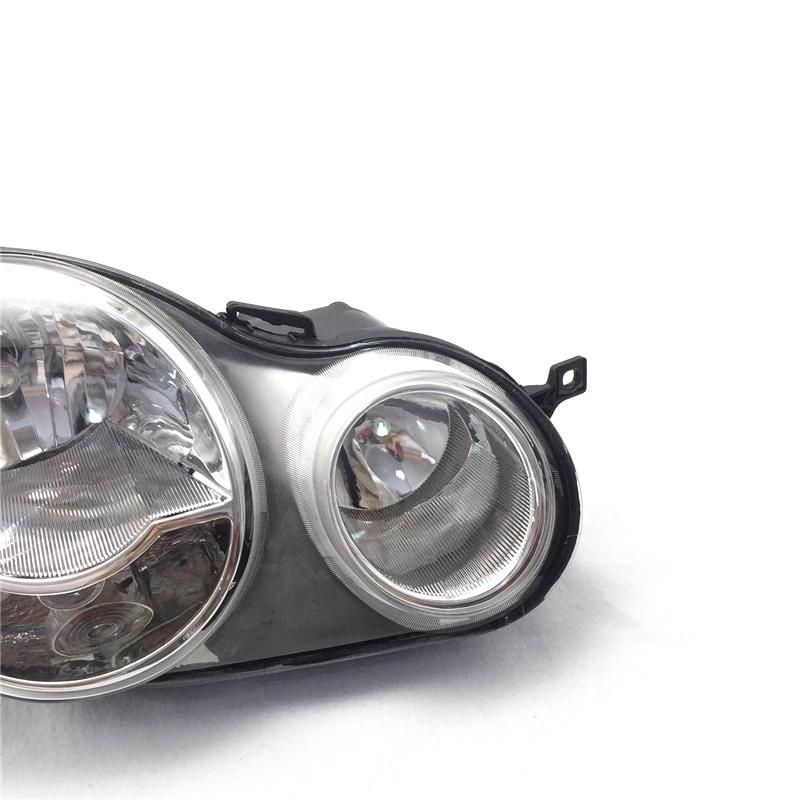 Compatible with Volkswagen Polo Pineapple Headlight Assembly (2002-2005 Models) - Four-Eye Design.