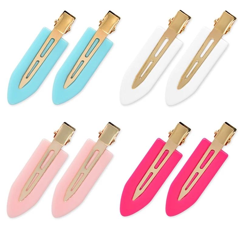 

8-piece women s solid color acrylic seamless hairpin Makeup bath bangs shredded hair Finishing women s gift