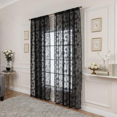 Perdea din Voal cu Dantelă Stil Coreean Francez pentru Sufragerie Dormitor Balcon Perdea cu Broderie Partition Perdea Gata Made