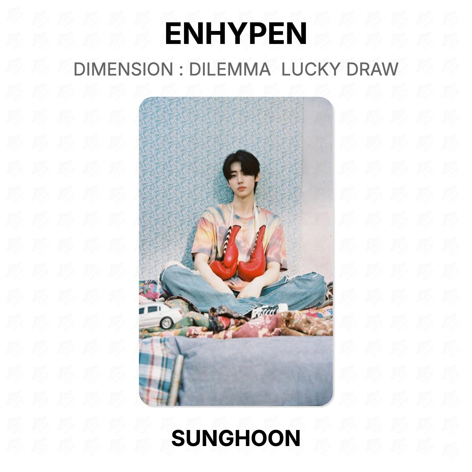 ENHYPEN DIMENSION : DILEMMA LUCKY DRAW Official Photocard SUNGHOON