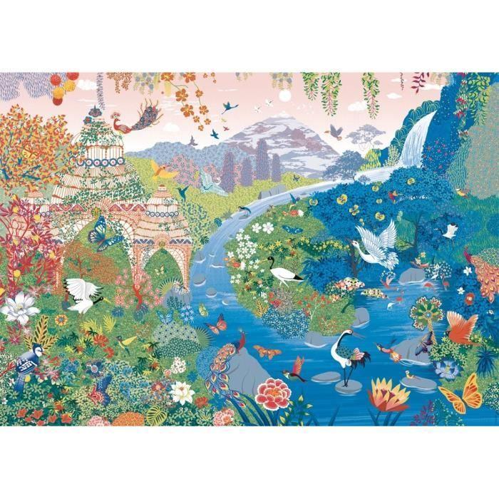 Puzzle 1500 pièces - Jardin enchanté - Nathan