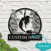 1pc Mermaid Metal Wall Art Custom Name Sign Farmhouse Decor