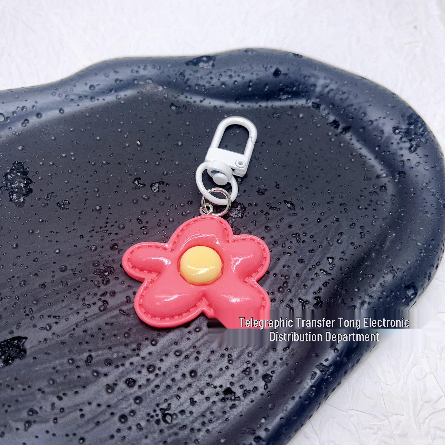 Ключница-брелок  Дофаминовый Цветы  - Милый Девичий Аксессуар для Сумки