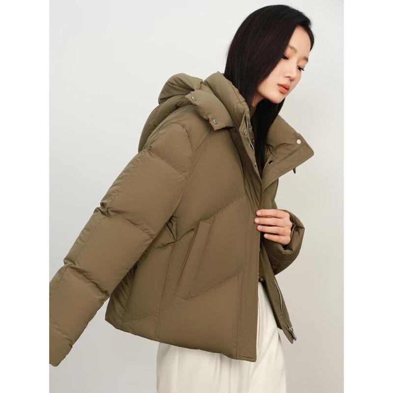 Annaco Light Oxygen Series White Duck Down Hooded Puffer Jacket