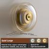 Designer Glass Wall Lamp Led Black Gold Decorative Sconce For Living Room Bedroom Corridor Bedside Background Copper Wall Light