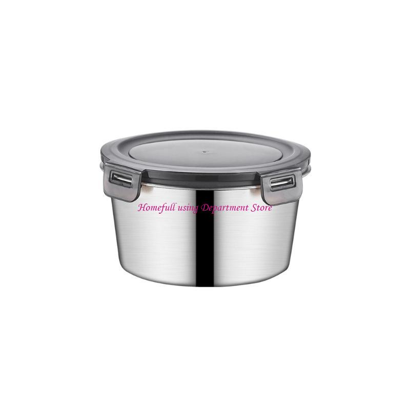 316 Stainless Steel Meal Preparation Bowl Container with Airtight Lid Sealed Lunch Box for Picnics and Travel 2690₽