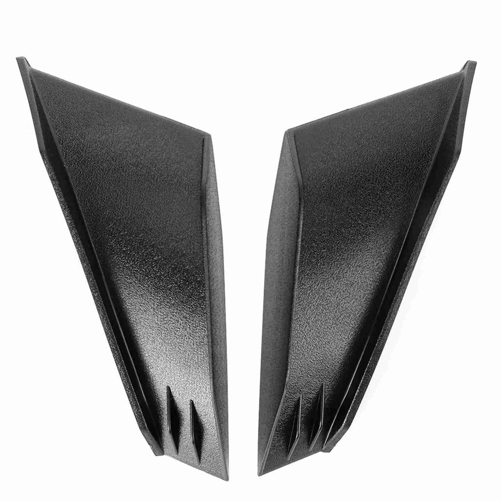 1 Pair   Motorcycle Winglet Aerodynamic Wing Kit Fit For   (Black)