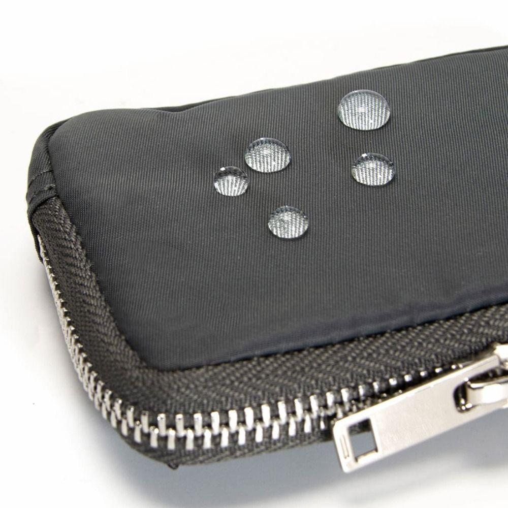 Portable Men Wallet Card Holder Mini Earbuds Storage Bag Square Nylon Coin Purse  Travel