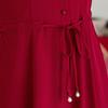 Paster Mother's Embroidered New Chinese Style French Midi Dress
