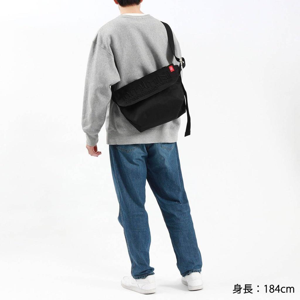 Messenger Bag Official MP Embroidery Vintage Messenger Bag Black [Manhattan Portage]