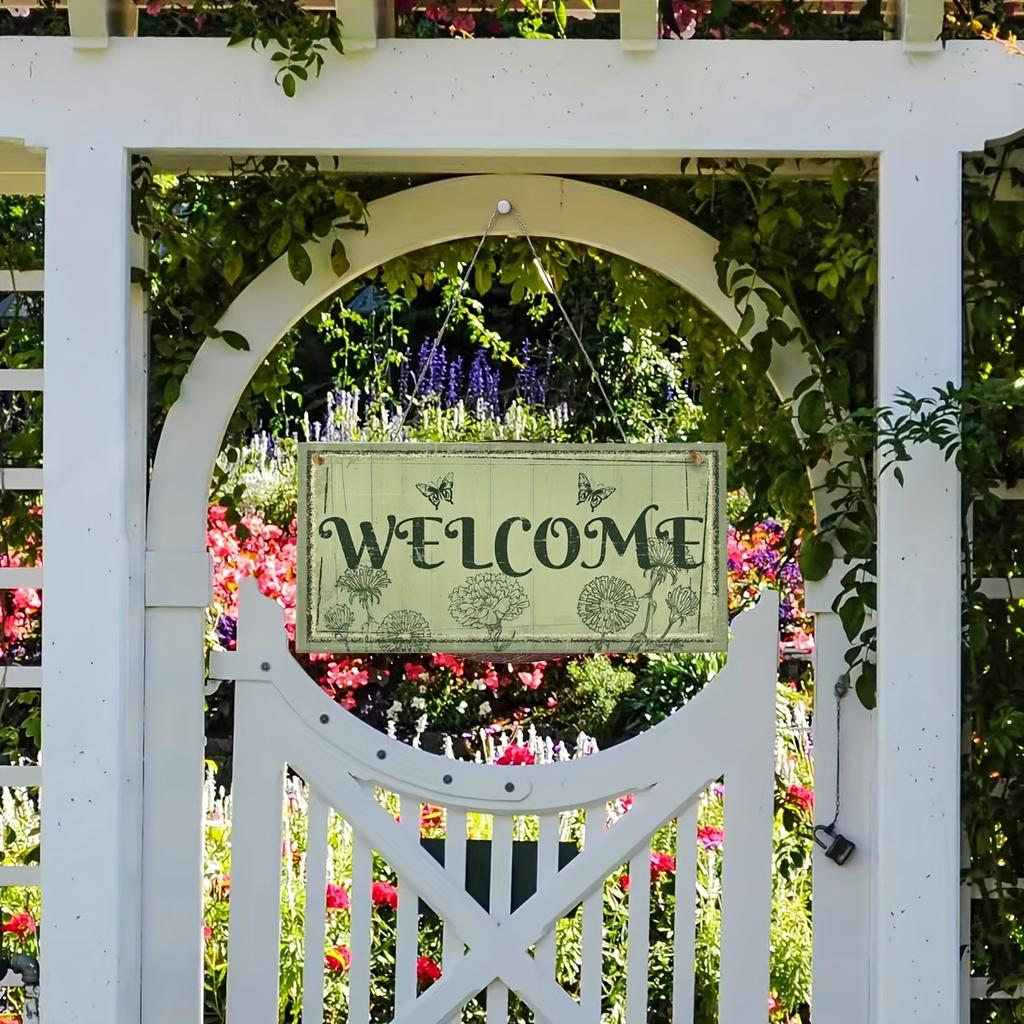 2 Funny Welcome Signs, Front Door Sign Welcome/Please Take Off Your Shoes Hanging Sign, 20x 10cm