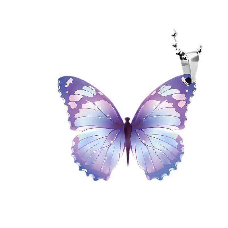 

Delightful Butterfly Purple Acrylic Pendant For Home Decoration And Unique Car Accessories Friends For