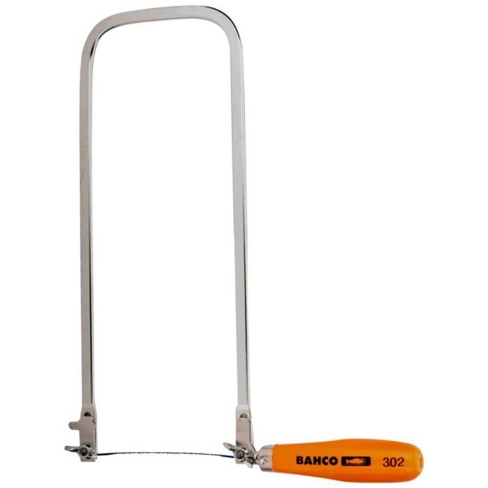 Scie À Chantourner - BAHCO - 302 - 300mm - Acier Et Bois - Orange