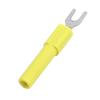 10pcs 4mm Fork Spade Wire Connectors U Type Electrical Crimp Terminal for Testing Multimeter