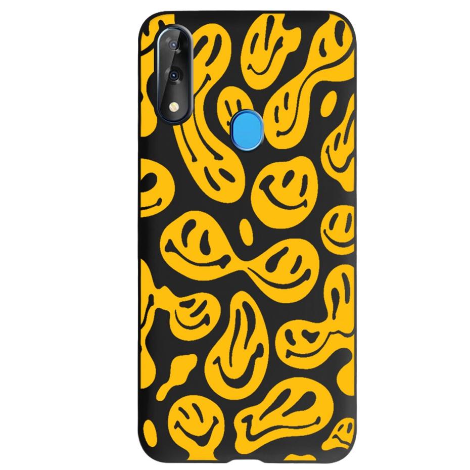 Etui do ZTE Blade V10 Modny Wzór Kwiatowy Serce Etui na Telefon do ZTE Blade V10 Vita V 10 Czarne Silikonowe Miękkie TPU Zderzak