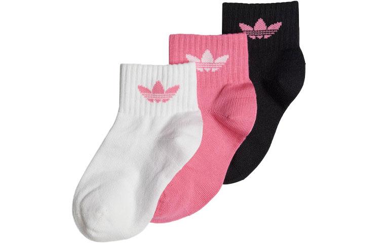 Adidas Originals Mid Ankle Socks 3 Pairs Kids Socks 3 Pack Kids  IS0684 KM