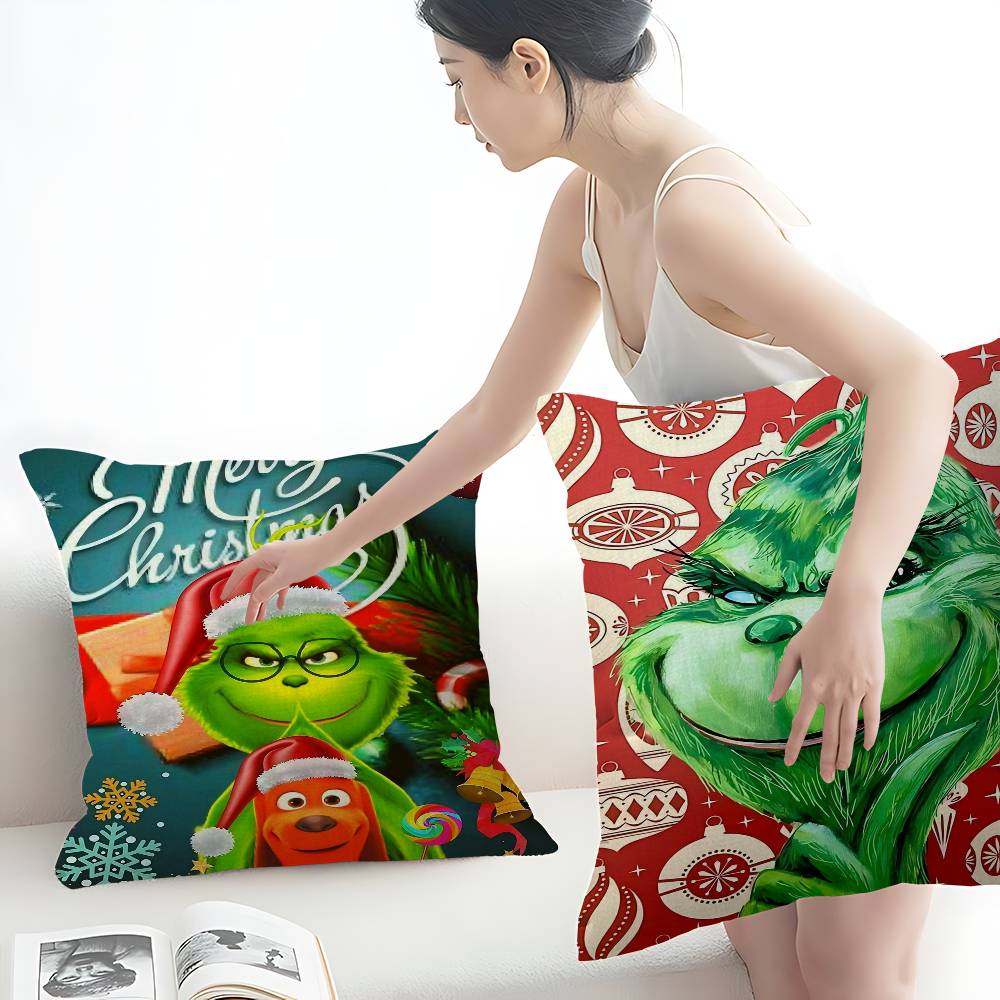 Film The G-Grinch C-Christmas Pillowcase Toon Gift Cushion Cover Bedroom Home Sofa Chair Seat Decor Pillow Case
