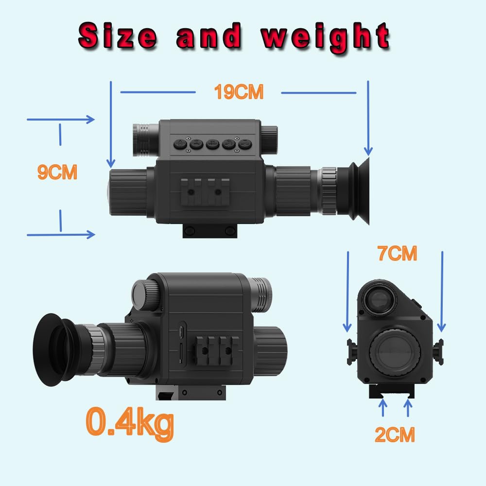 Xtahdge 4X Digital Night Vision Monocular 1080P Infrared IR Night Vision Goggles for Hunting