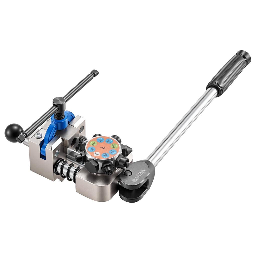 Professional Brake Line Flaring Tool, 45 & 37 Degree Double Flare Bubble Flare Tool Kit for 4.76mm, 6.35mm, 7.94mm, 9.52mm Copper Aluminum Thin Steel