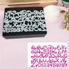 2 Stück/Set Englische Buchstaben Stanzformen Für Kartenherstellung, Stanzformen, Herzen Metall Stanzform, Scrapbooking Stanzformen, Geätzte Prägeschablone Für Basteln