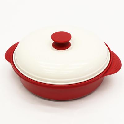 Easy Cook Djup Mikrovågsugnsgryta Grillad Fisk Brunfärgning Fiskgrill Gryta Sukiyaki Kött- och Potatissoppa Curry Hamburgare Ugnsbaka Koka Simra Ångkoka