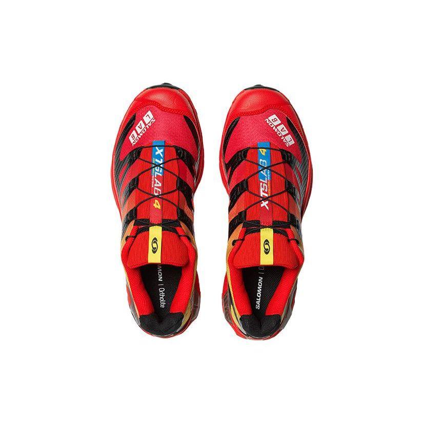SALOMON XT-4 OG Mesh Versatile Shock Absorbing Breathable Balanced Lightweight Low Top Outdoor Functional Shoes Unisex Shoes Fire-Red 470242