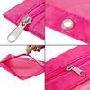 Boao 24 Pcs Pencil Pouch for 3 Rings Binder Pencil Bags Bulk with Zipper Colorful Case Stationery Bag with Clear Window for Office Supplies