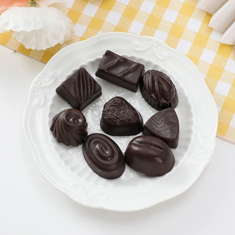 Fake Chocolate and Food Samples for and White 3 Colors x Set of 24 [Shinwa Hiroba] Candy, White, Black, Brown, Decoration, Christmas, Valentine's Day,