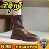 Skinny Boots Women's Autumn and Winter New Summer Thin Single Boots Martin Boots Thick-soled Versatile British Style Short Boots