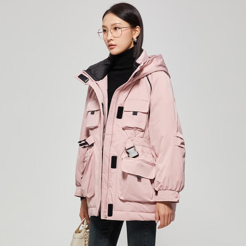 Tatu Women's Multi-Pocket Hooded Down Jacket