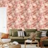 Cream, Peach and Orange Marble Wallpaper for Living Room and Bedroom 50x1000