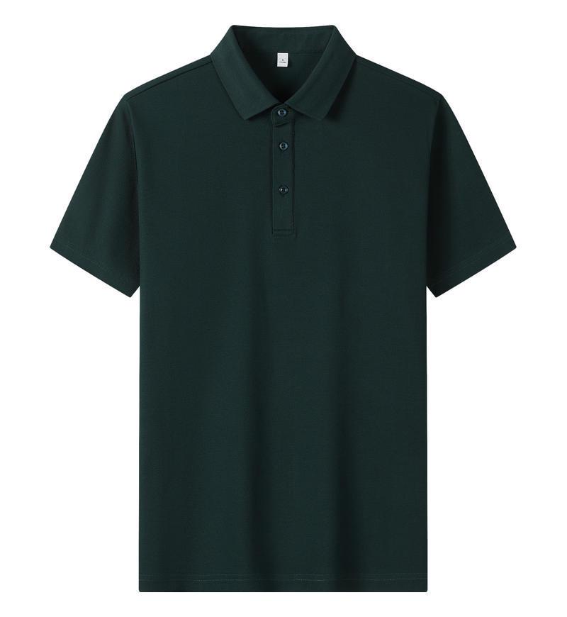 Solona Ice Silk Collared Polo T-Shirt for Office and Group Wear, Short Sleeve with Logo Print.