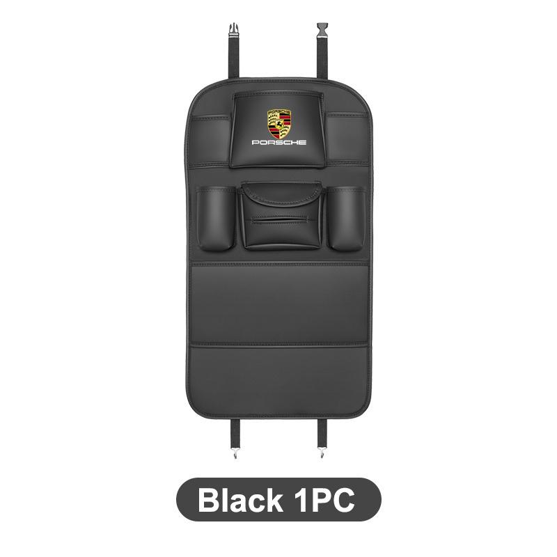 Car Organizer Back Storage Bag Anti-kick Pad For Porsche 928 Boxster Cayenne Panamera Carrera-GT 918-Spyder 968 Auto Accessories