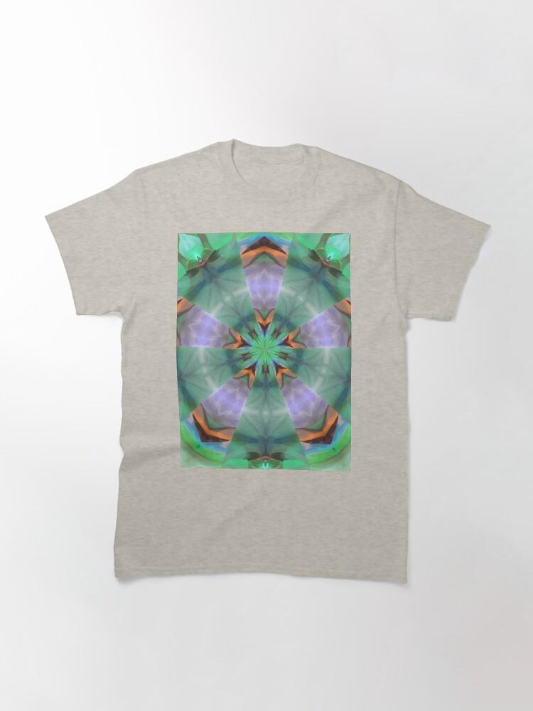 Pentangle Pastel Shades Multicolored Kaleidoscope Pentangle Pattern 6 Classic T-Shirt