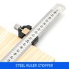 Combination Square Adjustable Steel Ruler Positioning Block 45 90 Degree Angles Marking Gauges For Precisions Woodworking