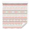 Wallpaper Ethnic Pattern Coral and Beige 50x1000