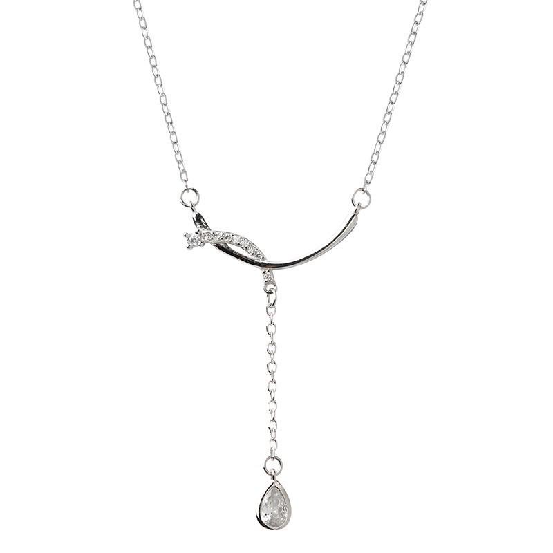 Elegant Water Drop Tassel Necklace: Women s Luxurious, Fashionable, Versatile Pendant