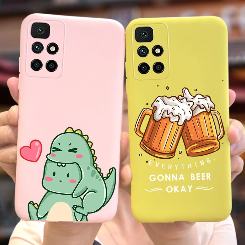 For Xiaomi Redmi 10 2022 Case Cute Astronauts Cartoon Cover Soft Silicone Phone Case For Redmi 10 Prime Redmi10 Back Cover Coque